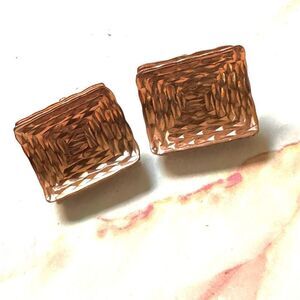 Gret Barkin copper hand wrought cuff links